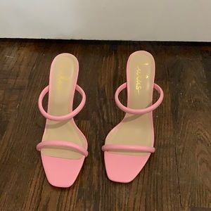 Pink heels from Lulus